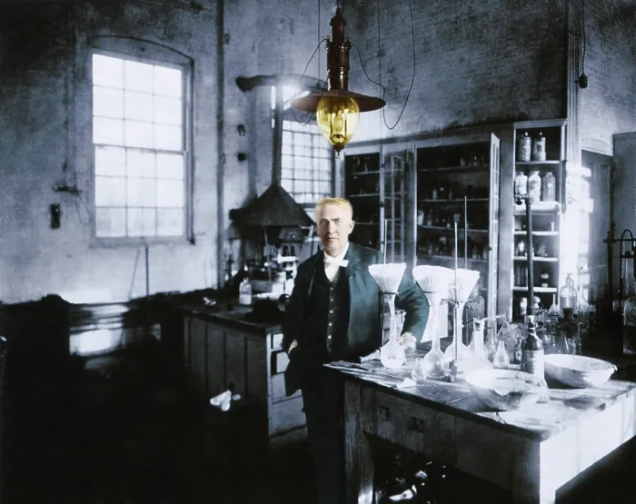 Framed Print : Thomas Edison, American Inventor