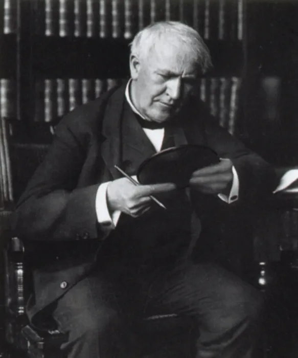 Framed Print : Thomas Edison, American Inventor