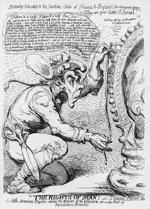 Framed Print : Thomas Paine Caricature Framed Print : Thomas Paine Caricature