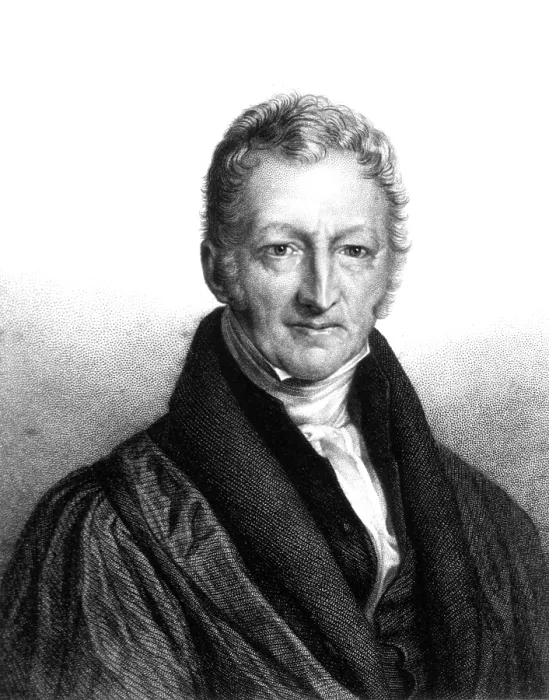 Framed Print : Thomas Robert Malthus, English Scholar