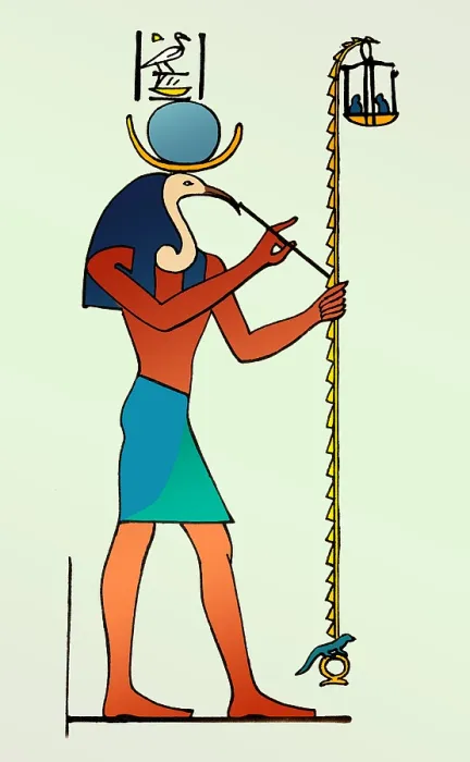 Framed Print : Thoth, Ancient Egyptian God of Wisdom