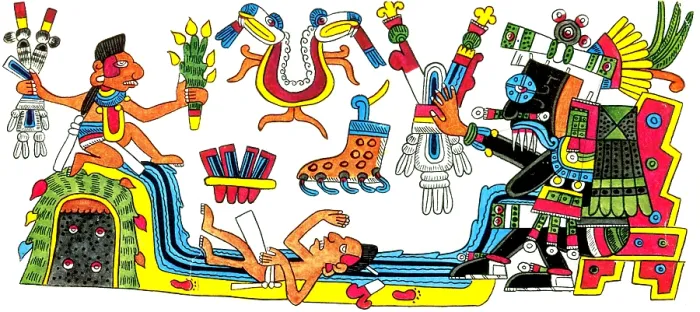 Framed Print : Tlaloc, Aztec God of Rain, 15th century Framed Print : Tlaloc, Aztec God of Rain, 15th century
