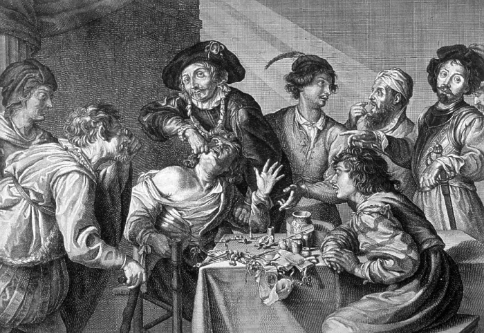 Framed Print : The Tooth-Puller, 1631 Framed Print : The Tooth-Puller, 1631