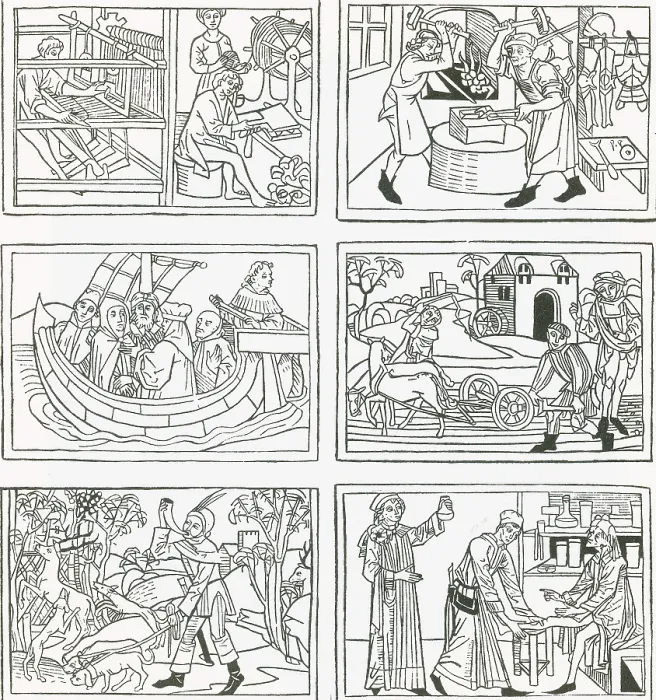 Framed Print : Trades, 1475 Framed Print : Trades, 1475