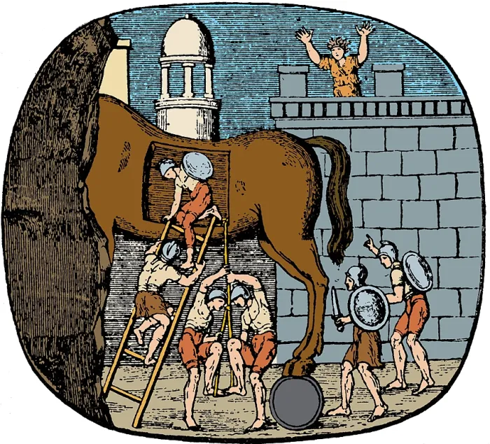 Framed Print : Trojan War, Trojan Horse, 12th Century BC Framed Print : Trojan War, Trojan Horse, 12th Century BC