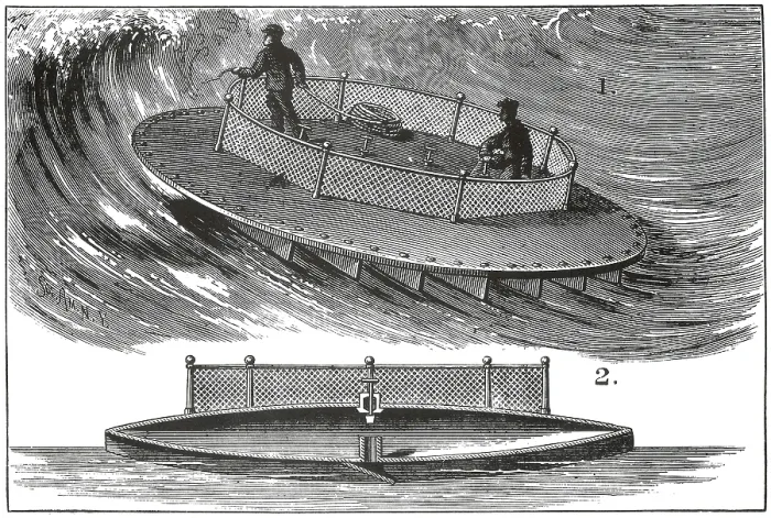 Framed Print : Tucker's Surf Boat, 1879