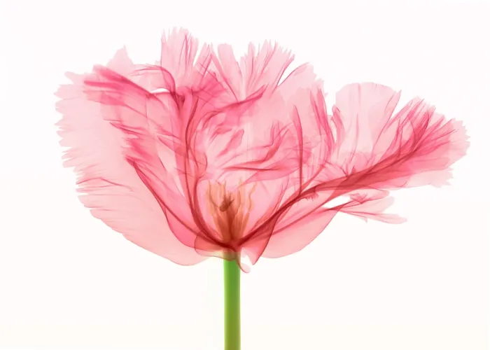 Framed Print : Tulip, X-ray