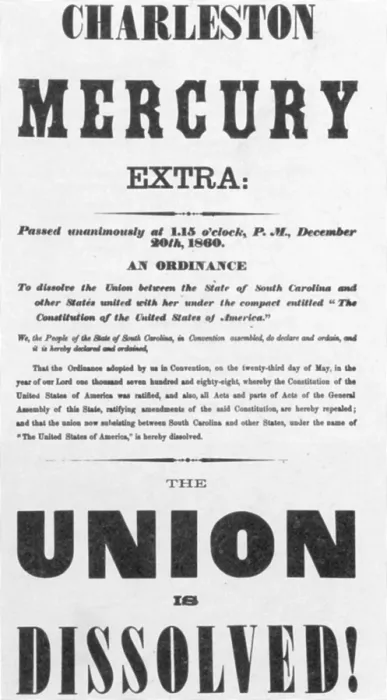Framed Print : The Union Is Dissolved, 1860 Broadside Framed Print : The Union Is Dissolved, 1860 Broadside