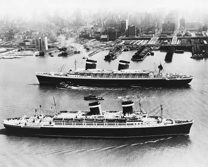 Framed Print : United States Lines Ships Framed Print : United States Lines Ships