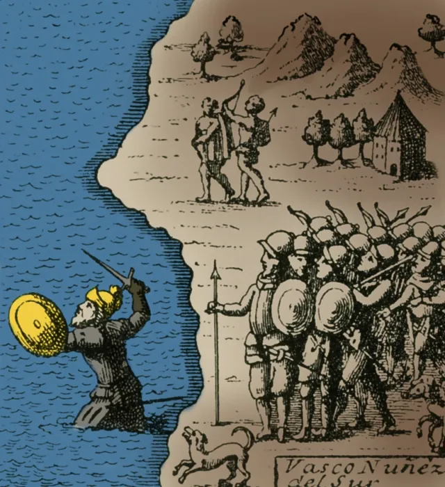 Framed Print : Vasco Nunez de Balboa, Spanish Conquistador Framed Print : Vasco Nunez de Balboa, Spanish Conquistador