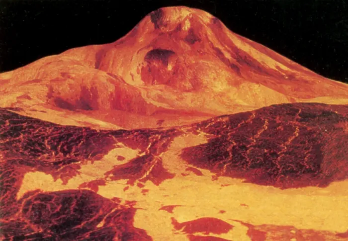 Framed Print : Venus, Lava Flow from Maat Mons Framed Print : Venus, Lava Flow from Maat Mons