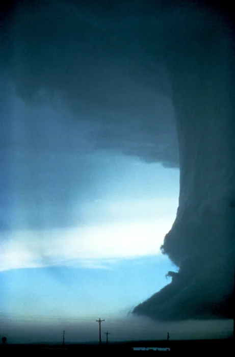 Framed Print : Vertical Cloud Column with Limb of Microburst Framed Print : Vertical Cloud Column with Limb of Microburst