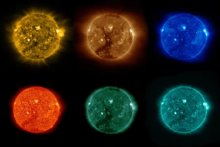 Framed Print : Six Views of a Coronal Hole