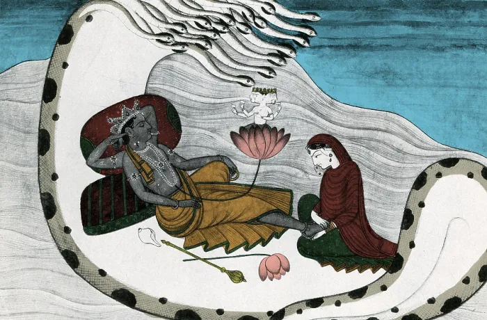 Framed Print : Vishnu and Lakshmi Framed Print : Vishnu and Lakshmi