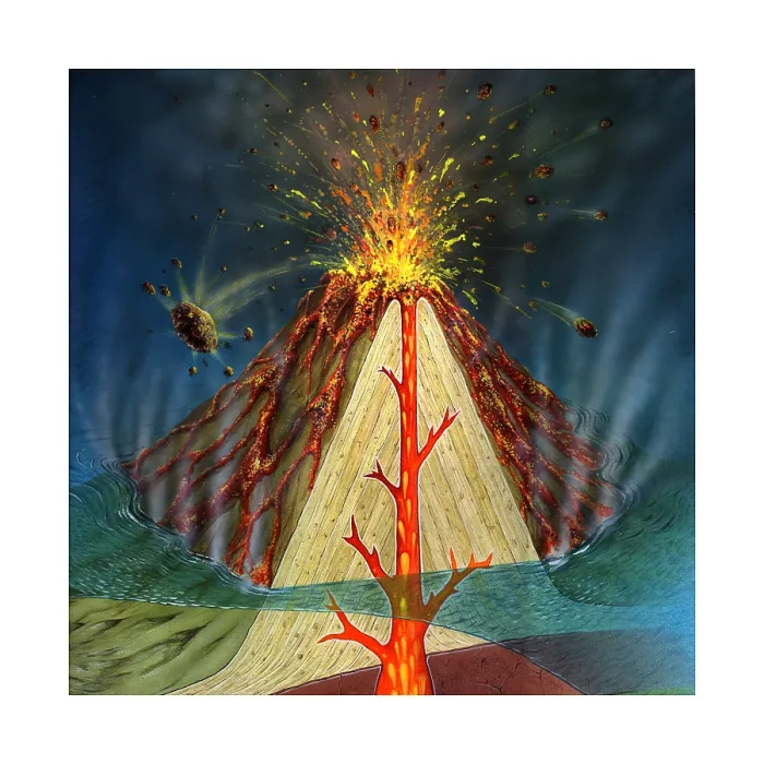 Framed Print : Volcano Diagram Framed Print : Volcano Diagram