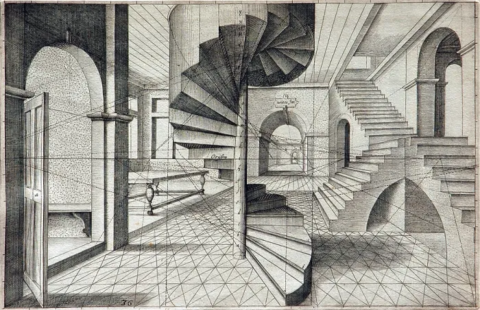 Framed Print : Vredeman de Vries's Perspective, 1604 Framed Print : Vredeman de Vries's Perspective, 1604