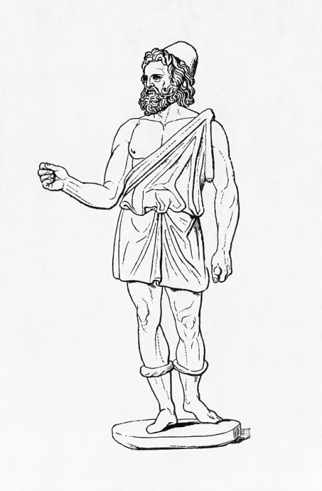 Framed Print : Vulcan, Roman God