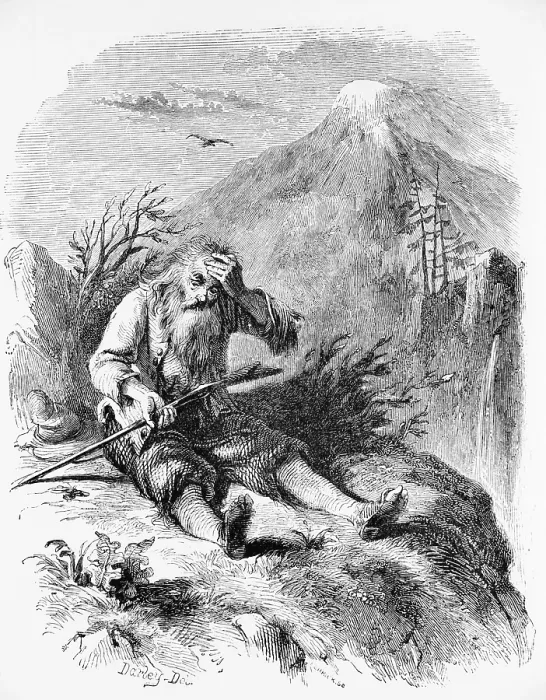 Framed Print : Washington Irving, Rip van Winkle