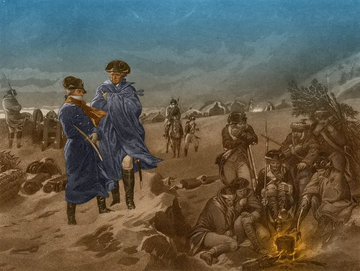 Framed Print : Washington and Lafayette at Valley Forge Framed Print : Washington and Lafayette at Valley Forge