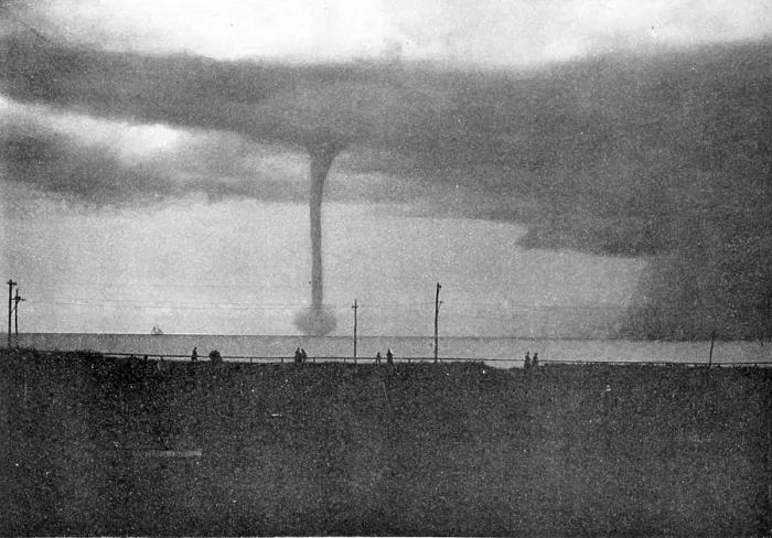 Framed Print : Waterspout, 1896 Framed Print : Waterspout, 1896