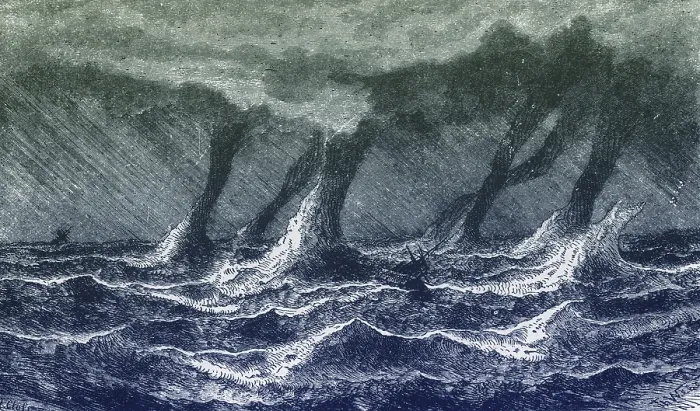 Framed Print : Waterspouts Framed Print : Waterspouts
