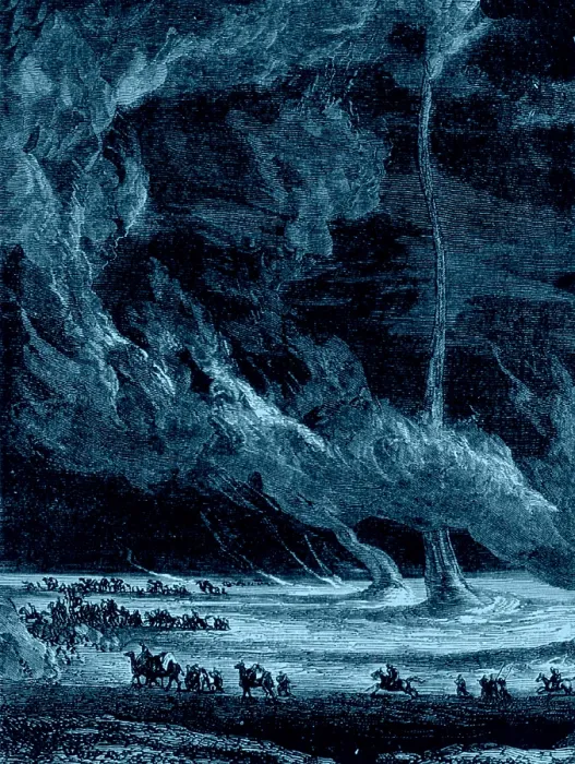 Framed Print : Whirlwinds, 1873