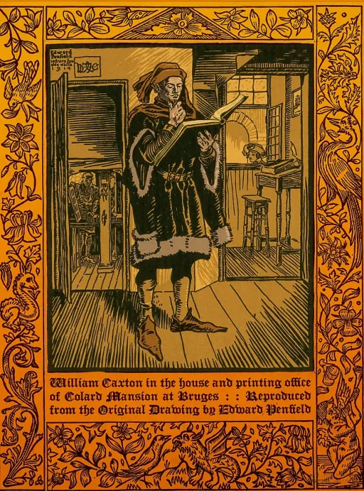 Framed Print : William Caxton, English Printer Framed Print : William Caxton, English Printer