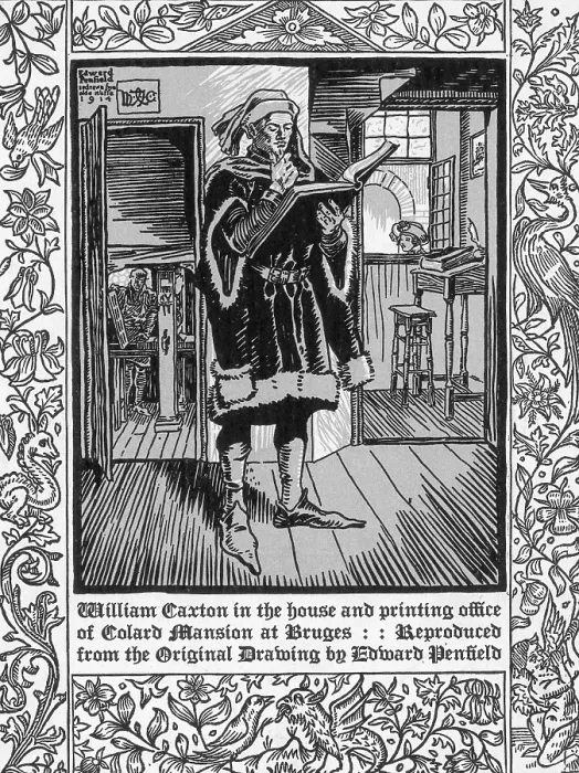 Framed Print : William Caxton, English Printer Framed Print : William Caxton, English Printer