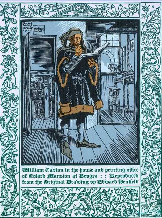 Framed Print : William Caxton, English Printer Framed Print : William Caxton, English Printer