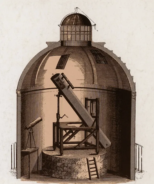 Framed Print : William Herschel's Telescope, 1781