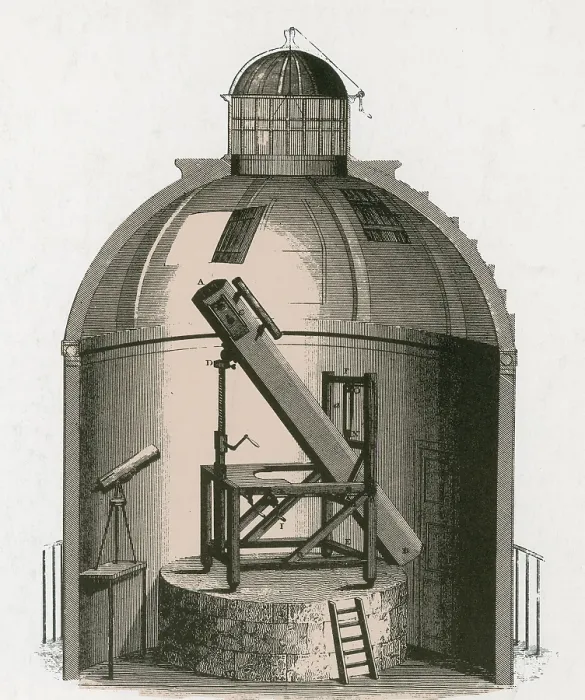 Framed Print : William Herschel's Telescope, 1781