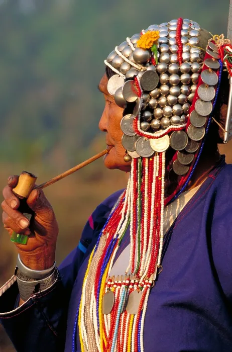 Framed Print : Woman of the Akha Hill tribe. Thailand