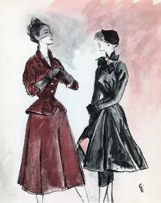 Framed Print : Women's Fashion, Maggy Rouff, 1951
