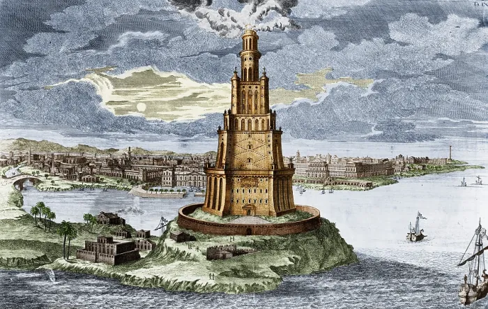 Framed Print : Wonders of the Ancient World, Lighthouse of Alexandria Framed Print : Wonders of the Ancient World, Lighthouse of Alexandria