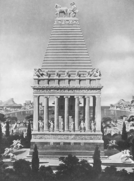 Framed Print : Wonders of the Ancient World, Tomb of Mausolus Framed Print : Wonders of the Ancient World, Tomb of Mausolus