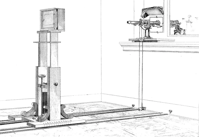 Framed Print : Woodward's Photomicrography Apparatus, 1867 Framed Print : Woodward's Photomicrography Apparatus, 1867
