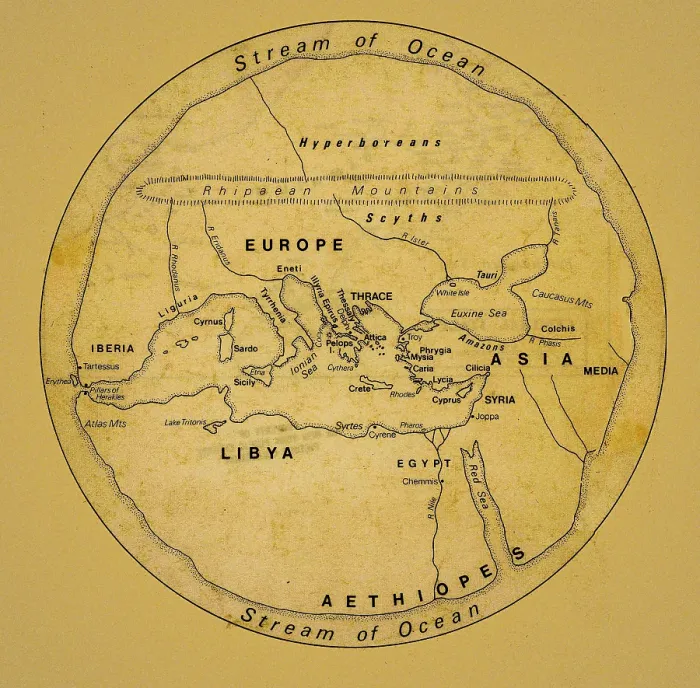 Framed Print : The world as seen by the ancients Framed Print : The world as seen by the ancients