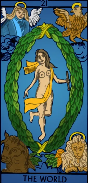 Framed Print : The World, Tarot Card Framed Print : The World, Tarot Card
