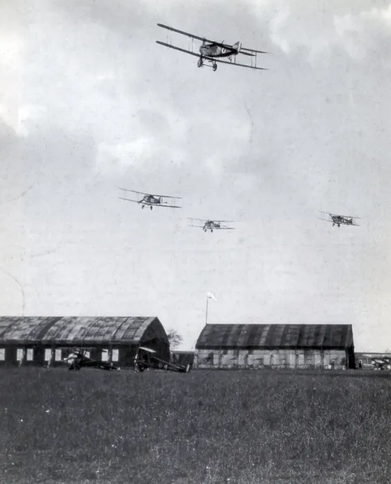 Framed Print : WWI, Bristol Fighters Depart, 1918