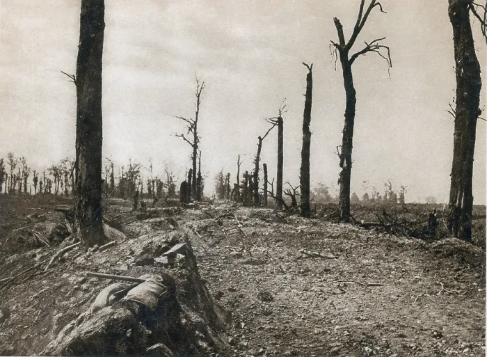 Framed Print : WWI, Ruins of Somme, 1916