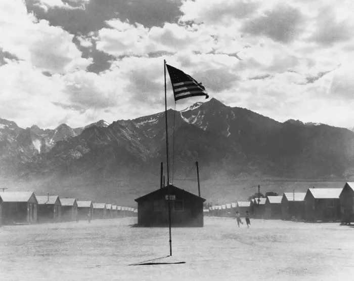 Framed Print : WWII, Dust Storm, War Relocation Center, 1942 Framed Print : WWII, Dust Storm, War Relocation Center, 1942