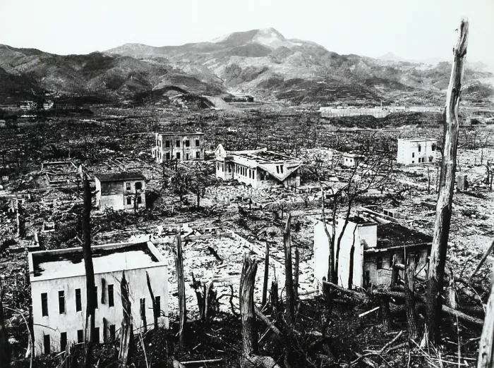 Framed Print : WWII, Nagasaki Aftermath Framed Print : WWII, Nagasaki Aftermath