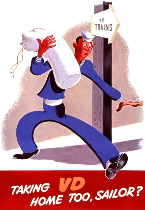 Framed Print : WWII STD Poster, Taking VD Home Too, Sailor? Framed Print : WWII STD Poster, Taking VD Home Too, Sailor?