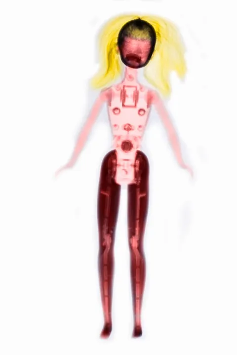 Framed Print : X-ray of Barbie Doll Framed Print : X-ray of Barbie Doll