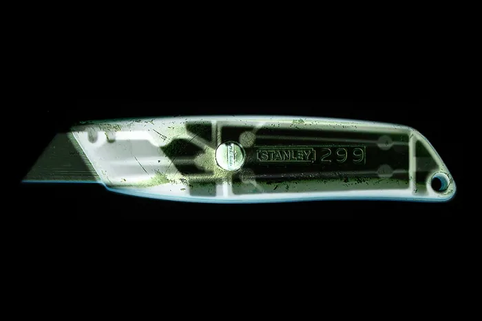 Framed Print : X-ray of a boxcutters Framed Print : X-ray of a boxcutters