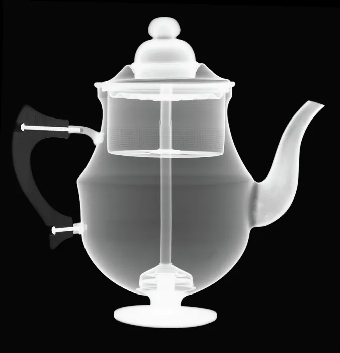 Framed Print : X-Ray of a Coffee Percolator Framed Print : X-Ray of a Coffee Percolator