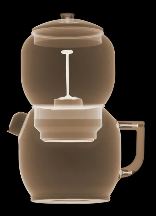 Framed Print : X-Ray of a Coffee Pot Framed Print : X-Ray of a Coffee Pot