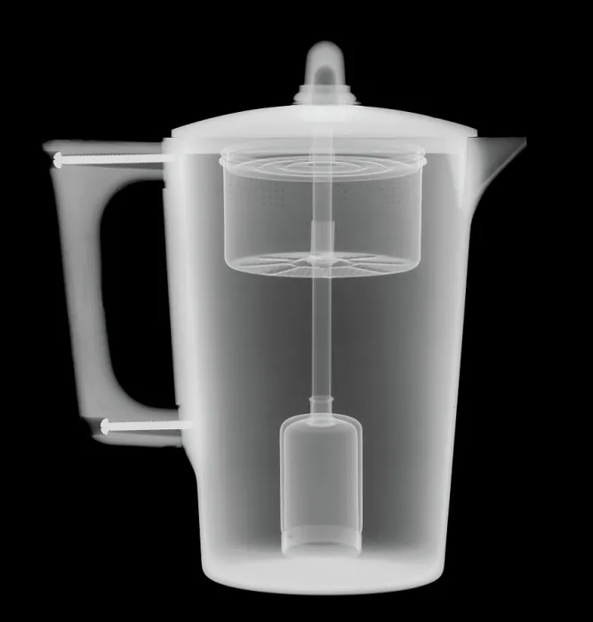 Framed Print : X-Ray of a Coffee Pot Framed Print : X-Ray of a Coffee Pot