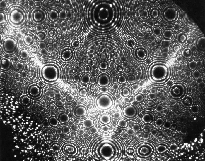 Framed Print : X-Ray Diffraction of Platinum