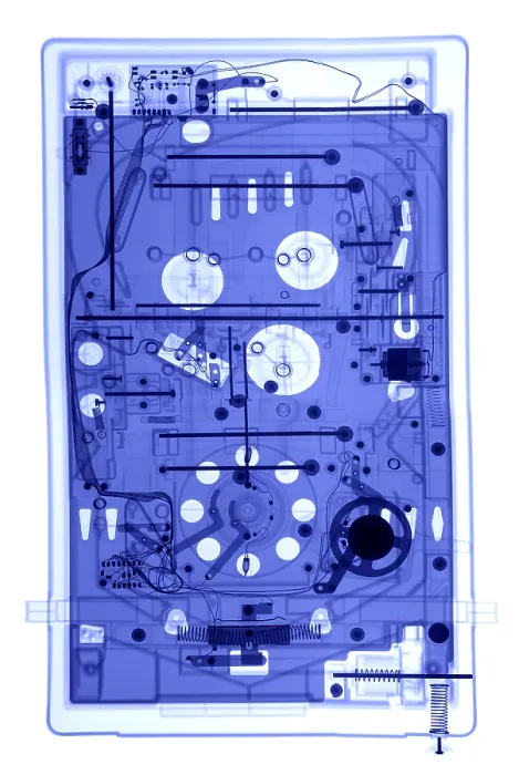 Framed Print : An X-ray of a pinball machine